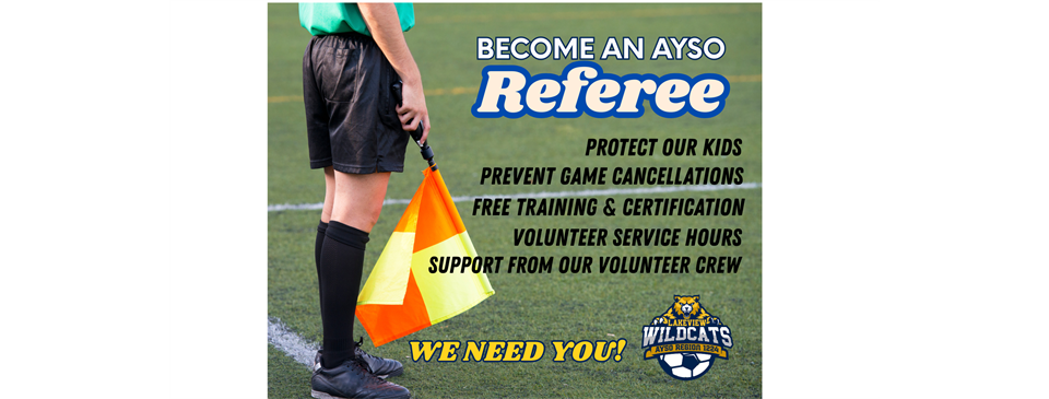 Be a Hero on the field-Become an AYSO Referee!