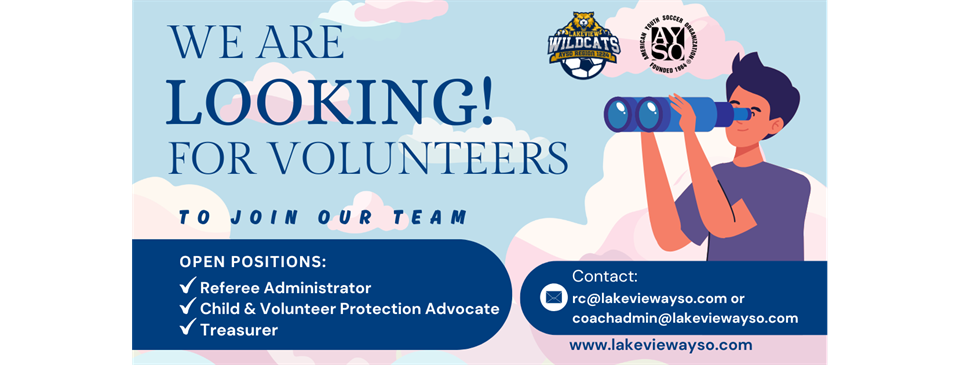 Volunteers Needed!! 
